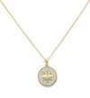 Gold Pave Starburst Necklace