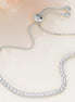 CZ Adjustable Pull Tie Bracelet