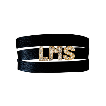 Add-A-Letter Initial Wrap Bracelet-3 letters