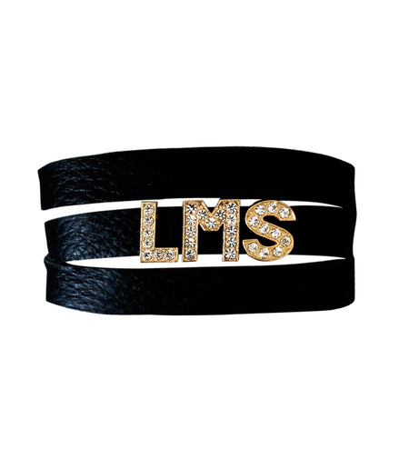 Add-A-Letter Initial Wrap Bracelet-3 letters