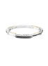 Mini Stretch Bead Bangle-Silver