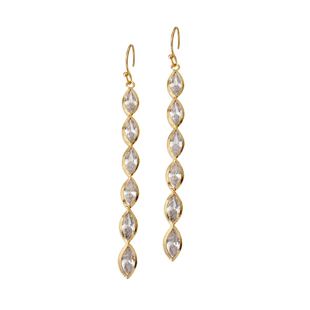 Aurelia 6 Stone Drop Earring
