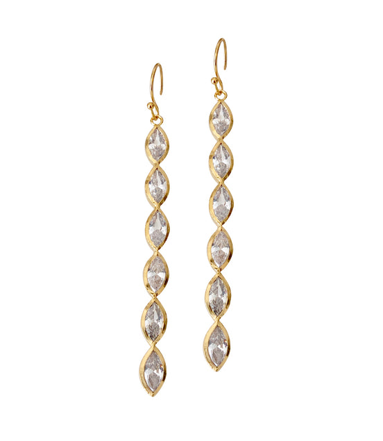 Aurelia 6 Stone Drop Earring