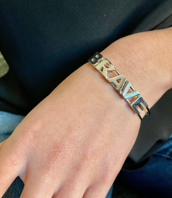 Inspirational Cuff-BRAVE