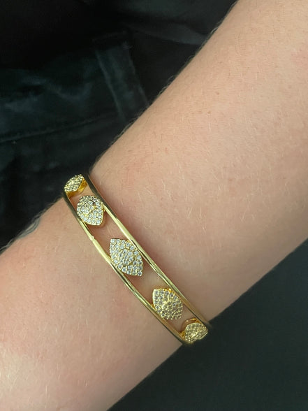 Evil Eye Cuff with Crystals