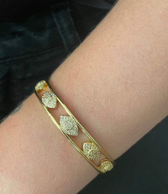 Evil Eye Cuff with Crystals