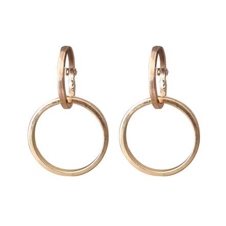 Chunk Double Hoop Earring