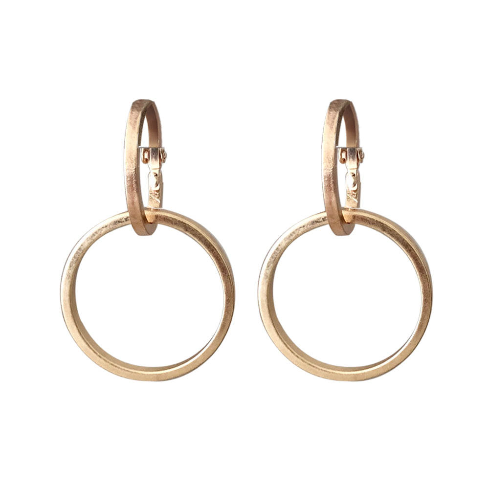Chunk Double Hoop Earring