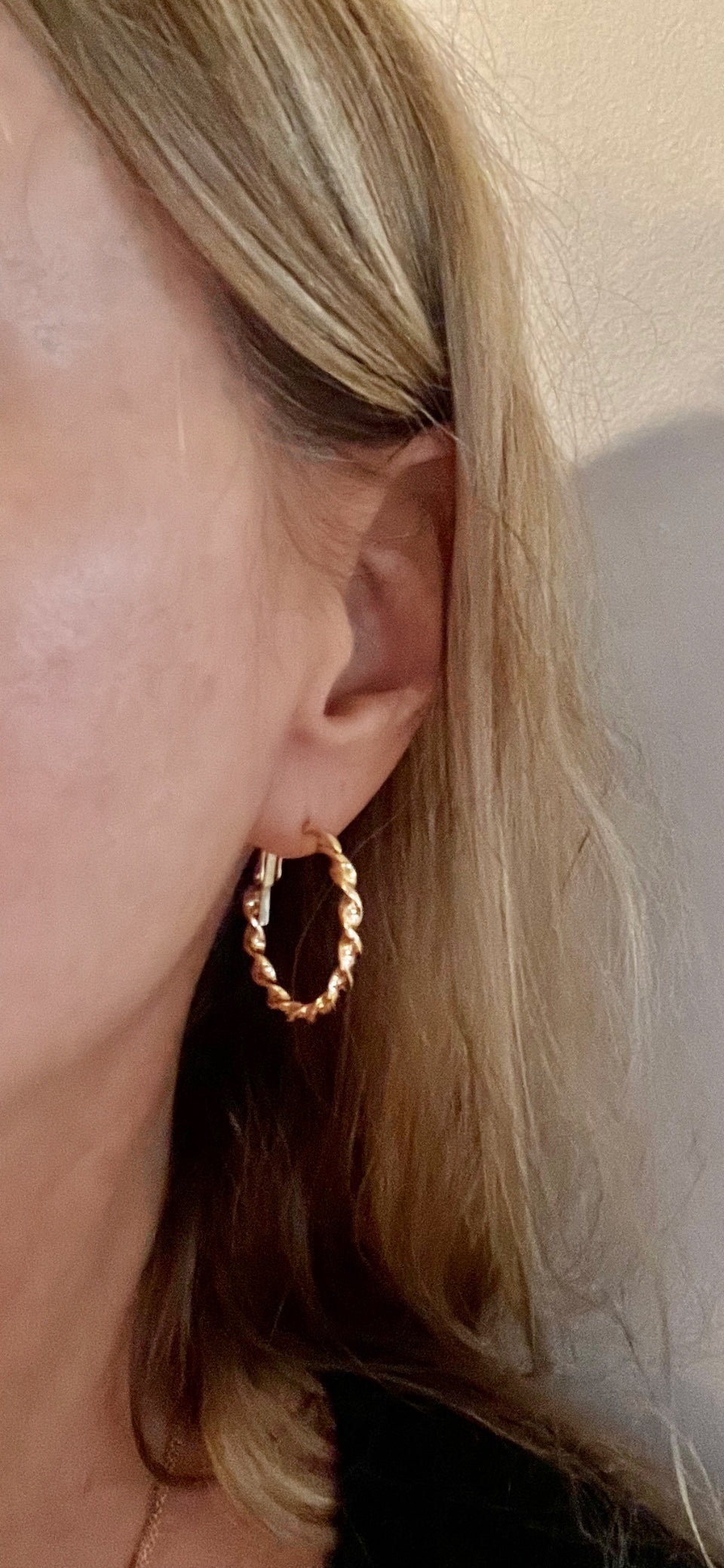 Twist Hoop Set-Gold