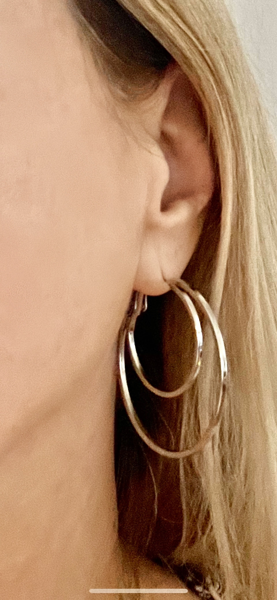 Multi Hoop Set-Rhodium