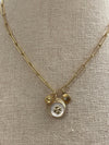 Mother of Pearl Clover Cluster Necklace