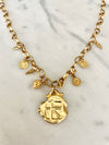 Antiqued Gold Necklace