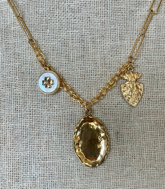 Oval Cluster Necklace