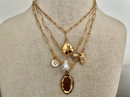 Baroque Pearl Drop Necklace