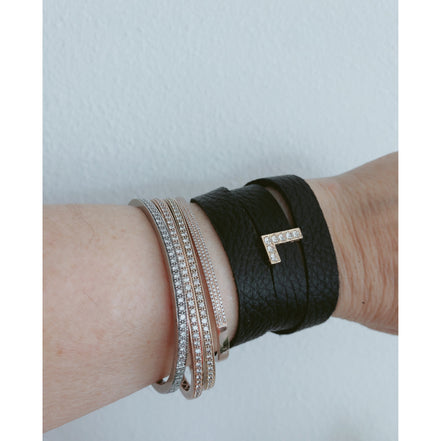 Add-A-Letter Wrap Initial Bracelet-1 Letter