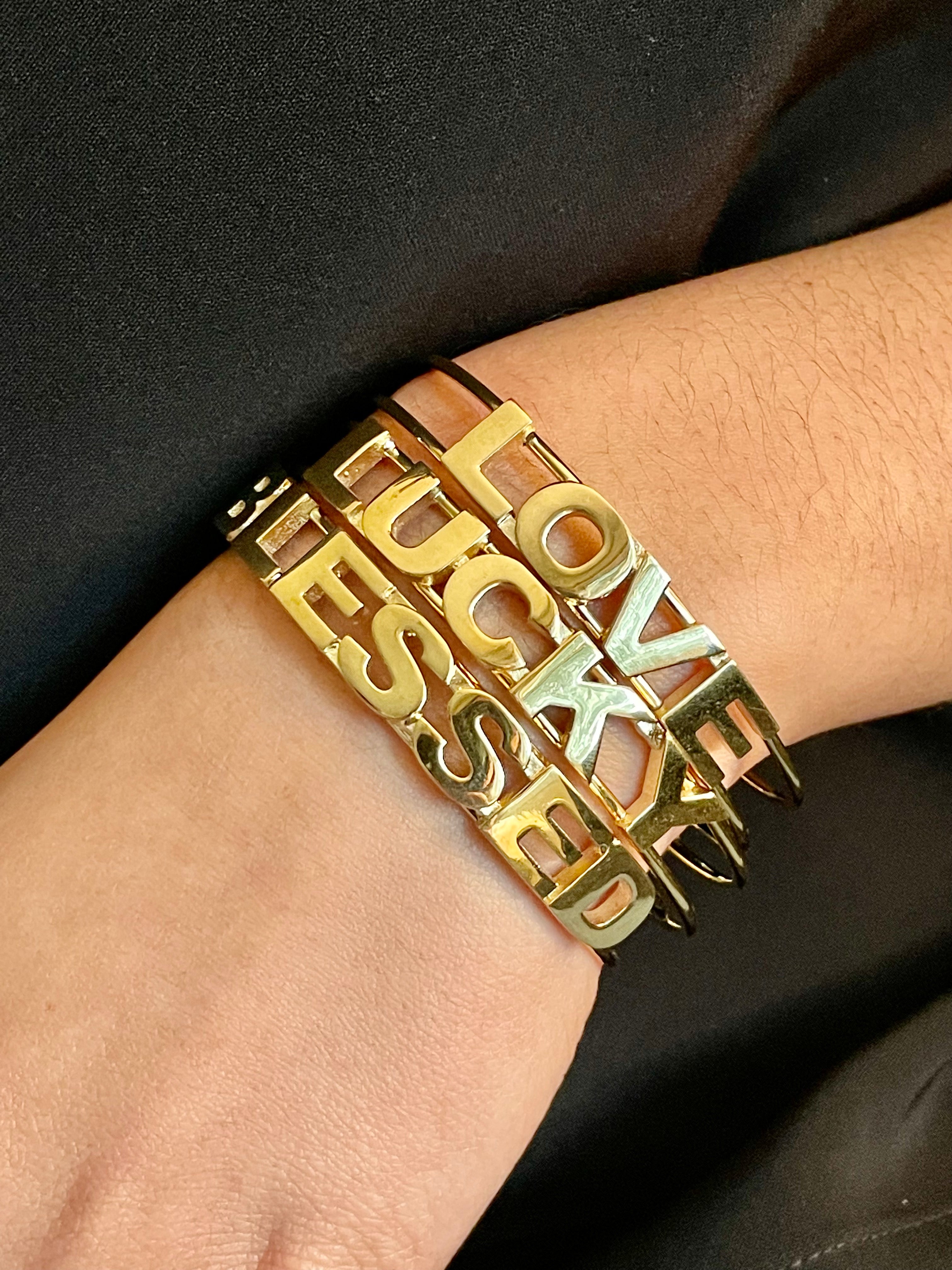 Inspirational Cuff-LUCKY