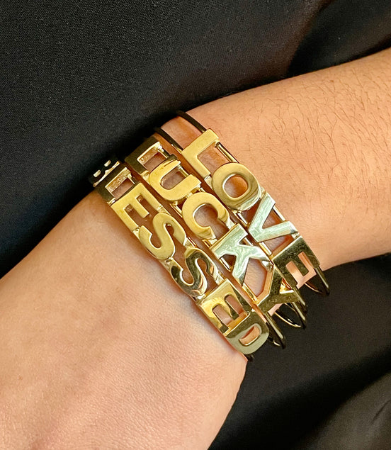 Inspirational Cuff-LUCKY