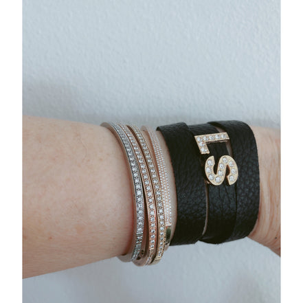 Add-A-Letter Initial Wrap Bracelet-2 letters