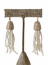 Beaded Fringe Earring-Pearl