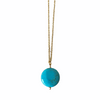 Sample Sale! Round Turquoise Disk on Chain