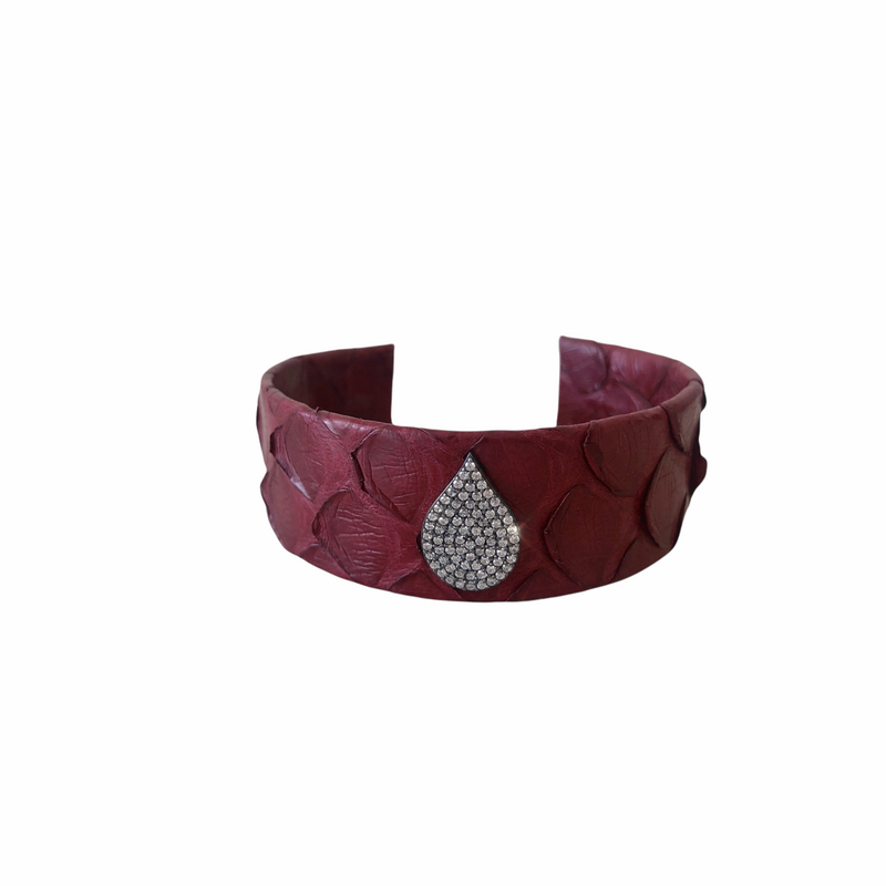 Red Leather Cuff