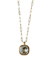 Swarovski Cushion Cut Drop Necklace
