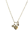 CZ Heart Cluster Necklace