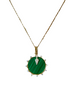 Malachite Disk Necklace