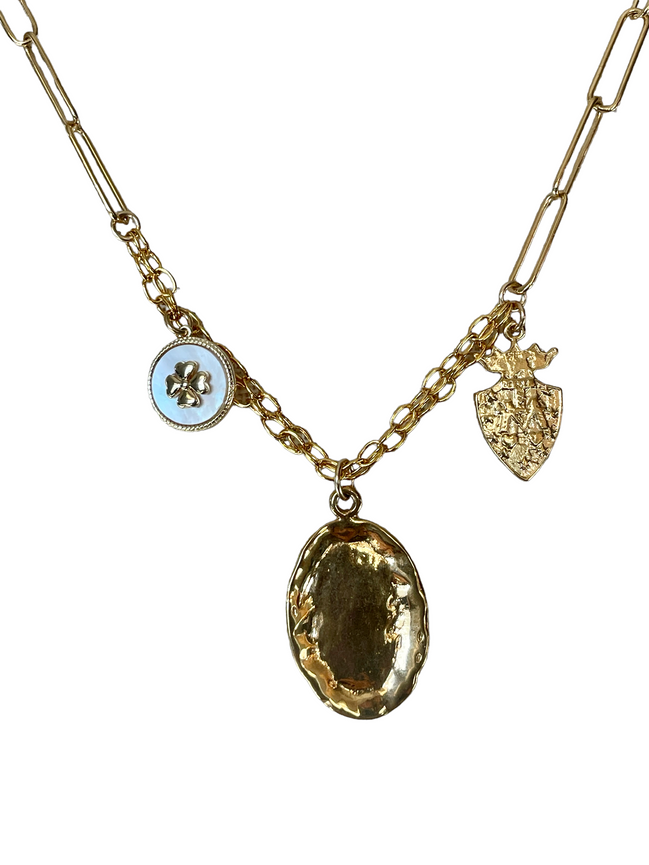 Oval Cluster Necklace