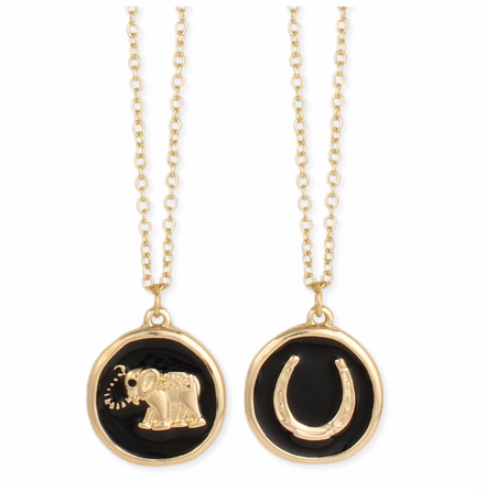 The Fast Flash! Enamel Elephant Necklace
