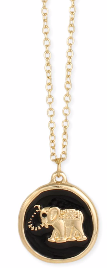 The Fast Flash! Enamel Elephant Necklace