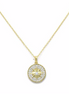 Gold Pave Starburst Necklace