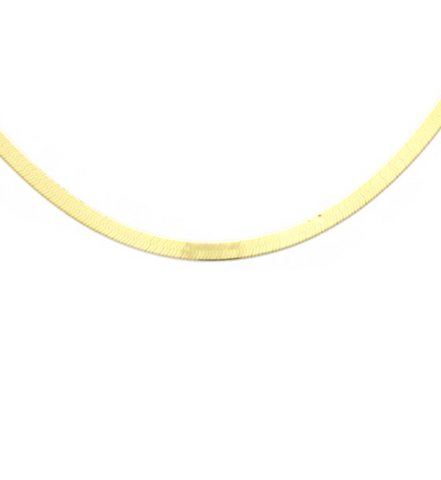 Gold Herringbone Necklace