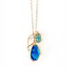 Meditteranean Blue Cluster Necklace