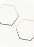 Hexagon Hoop-Gold