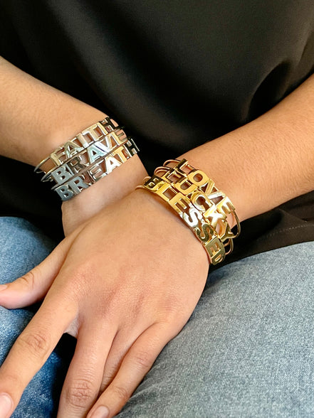 Inspirational Cuff-BLESSED
