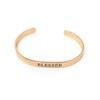 Blessed Cuff-Rose Gold Plate