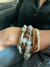 Brown Beaded Stack