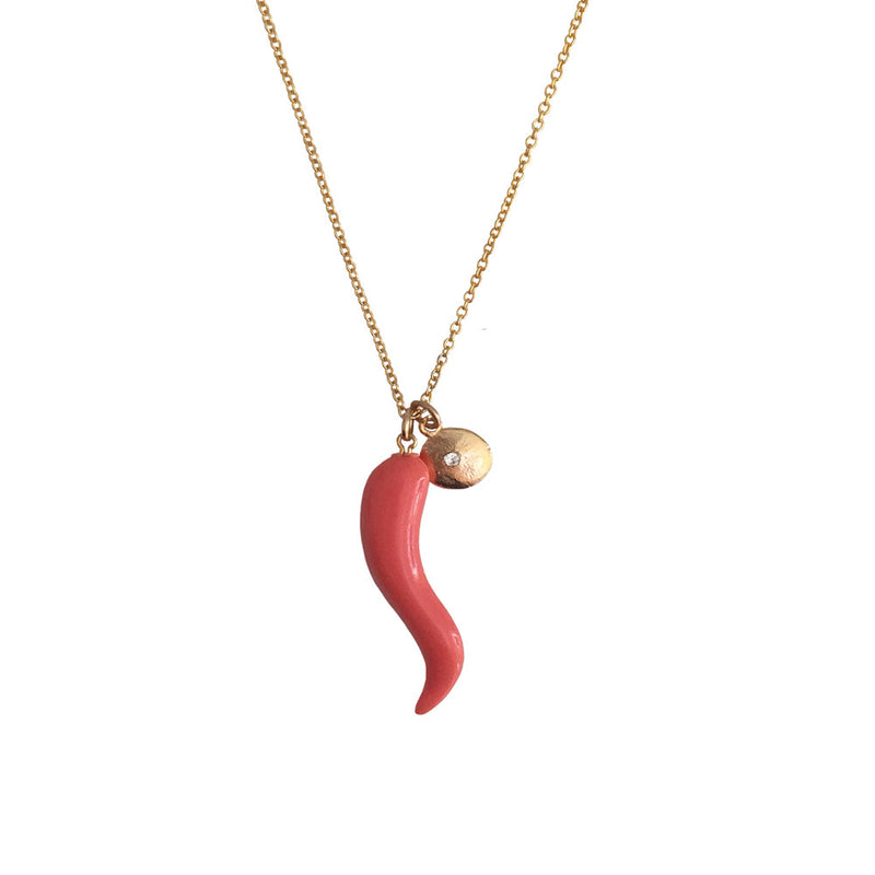 Cabana Necklace-Coral