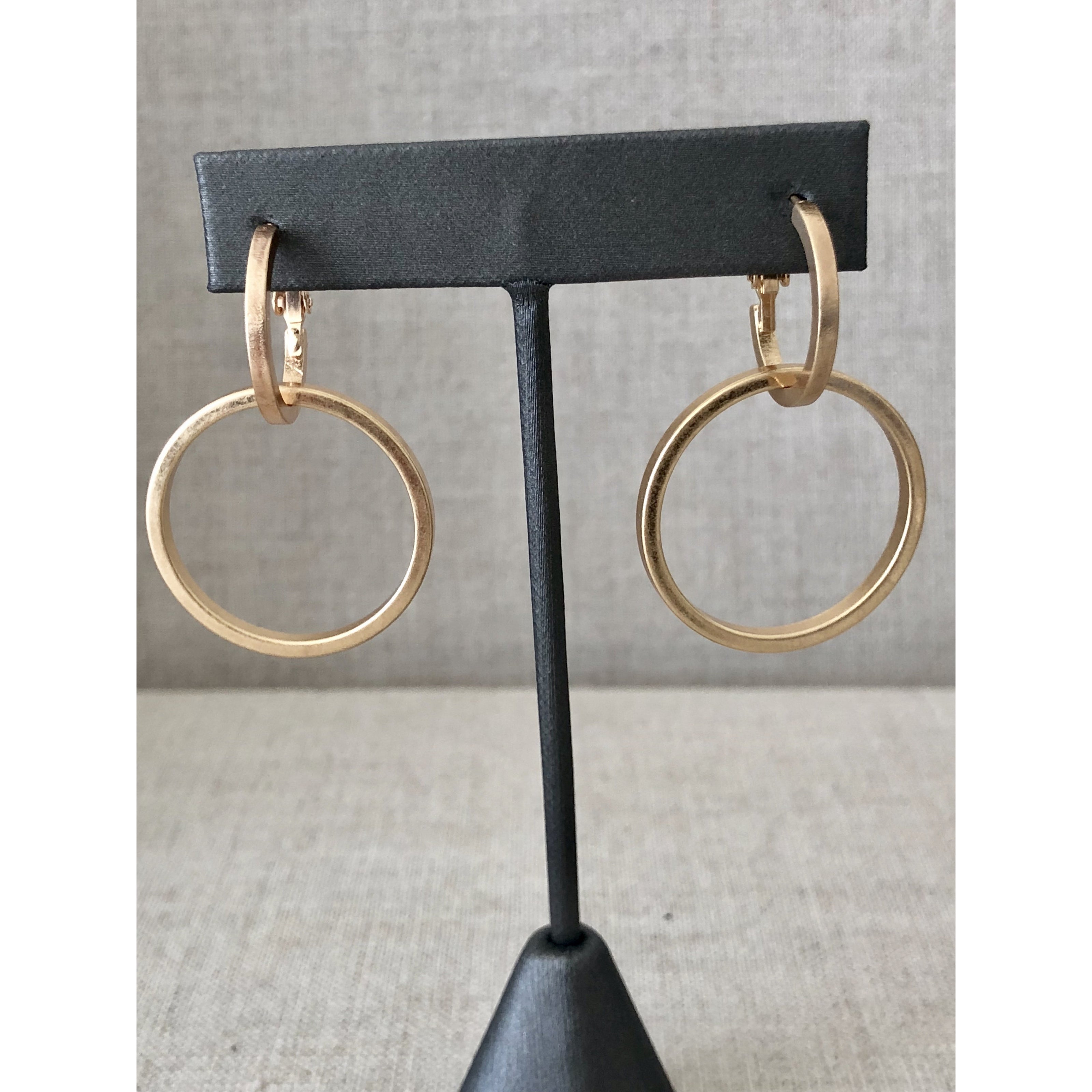 Chunk Double Hoop Earring