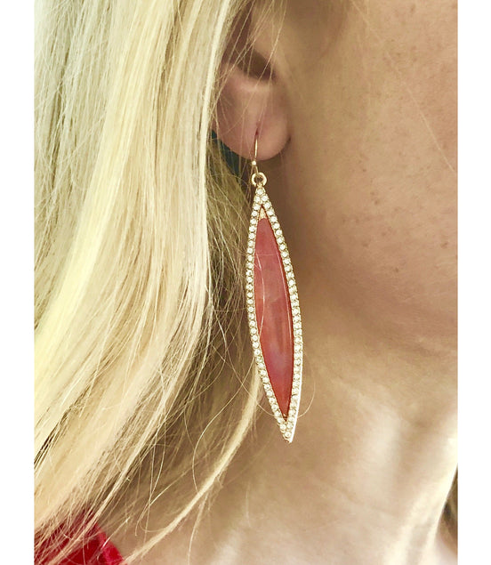Suranne Marquis Coral Shimmer Earring