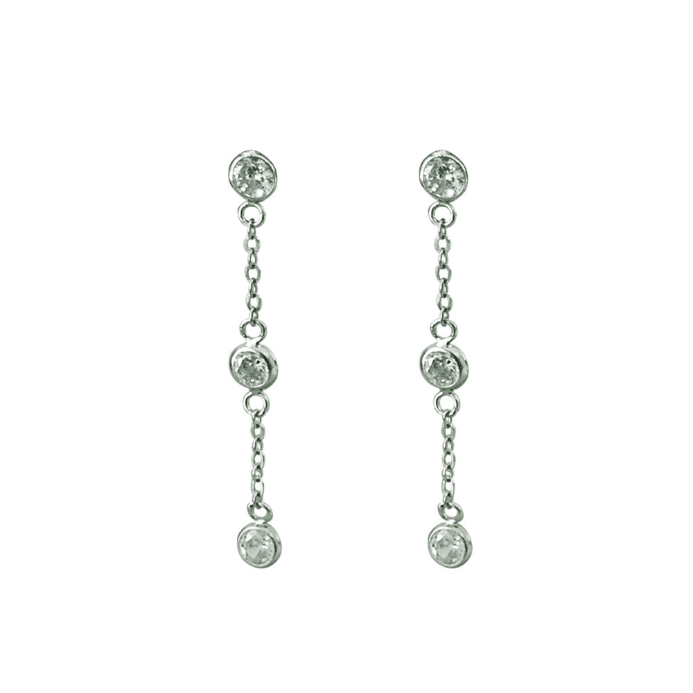 CZ Chain Earring