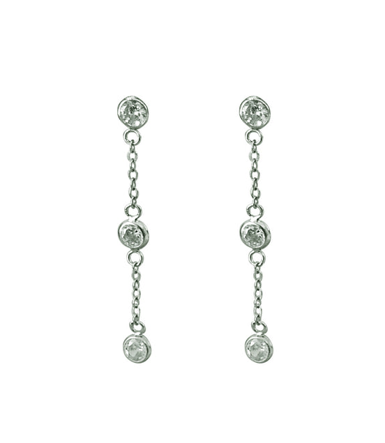 CZ Chain Earring