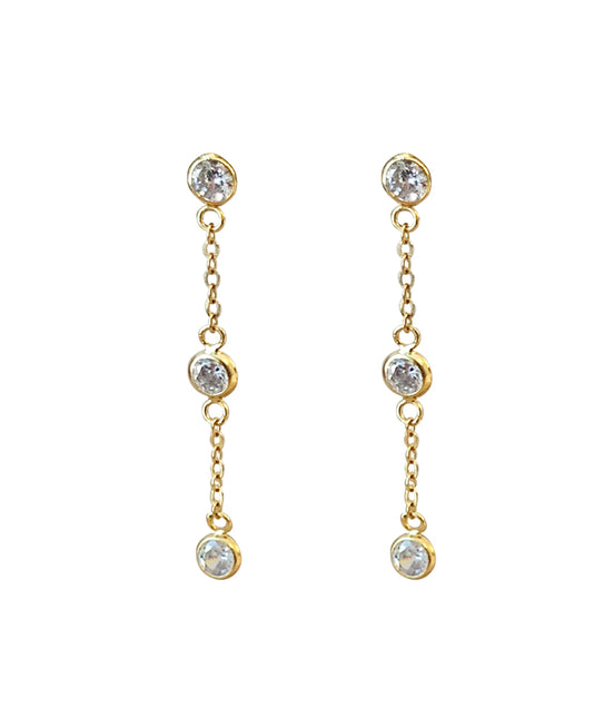 CZ Chain Earring