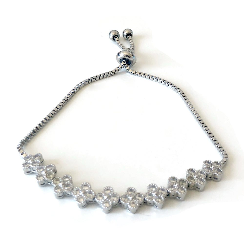 Lariat Bracelet with Clovers