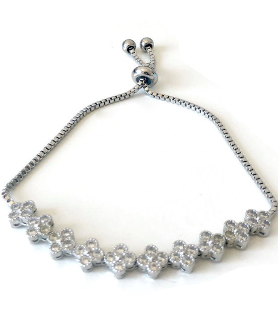 Lariat Bracelet with Clovers