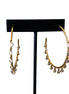 Maxi CZ Dangle Hoop