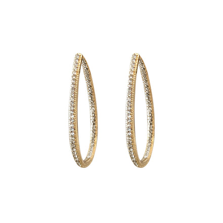 Crystal Ombre Oval Hoop