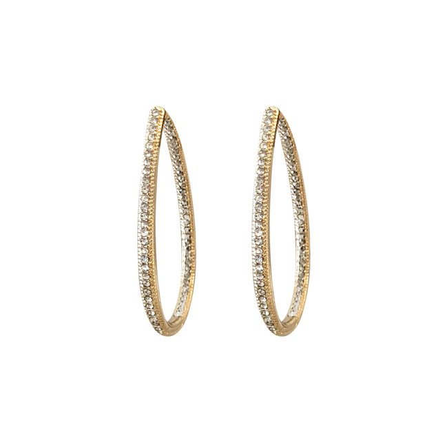 Crystal Ombre Oval Hoop