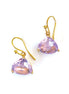 Everyday Crystal Earring Lavender/Gold